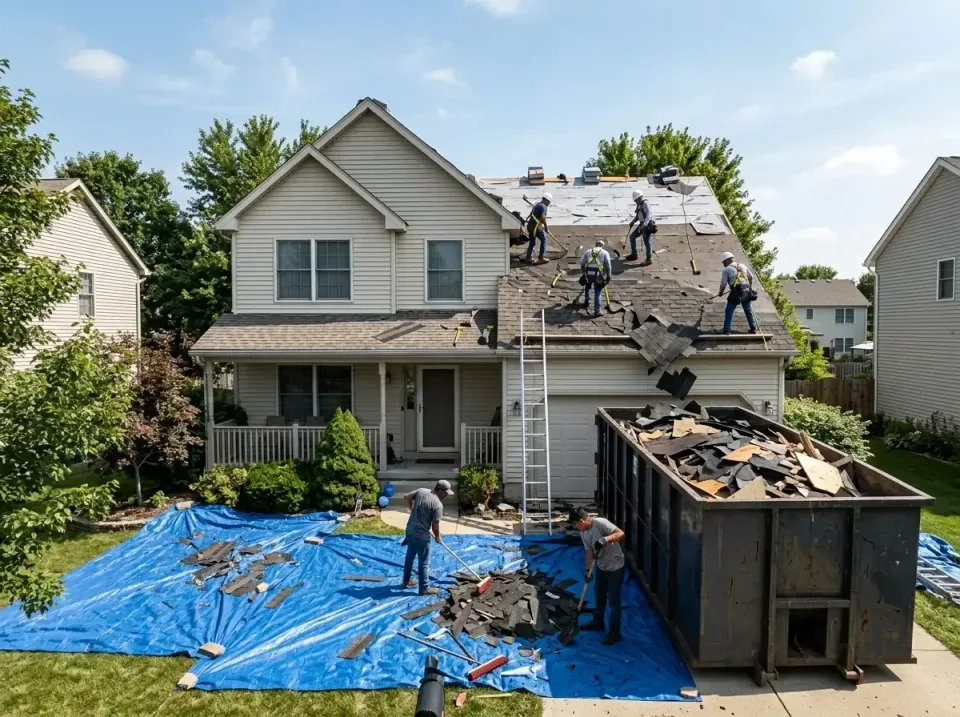 roof-replacement-debris-remova-004 — frequently asked questions, Cheapest Dumpster Rentals in Hometown, IL